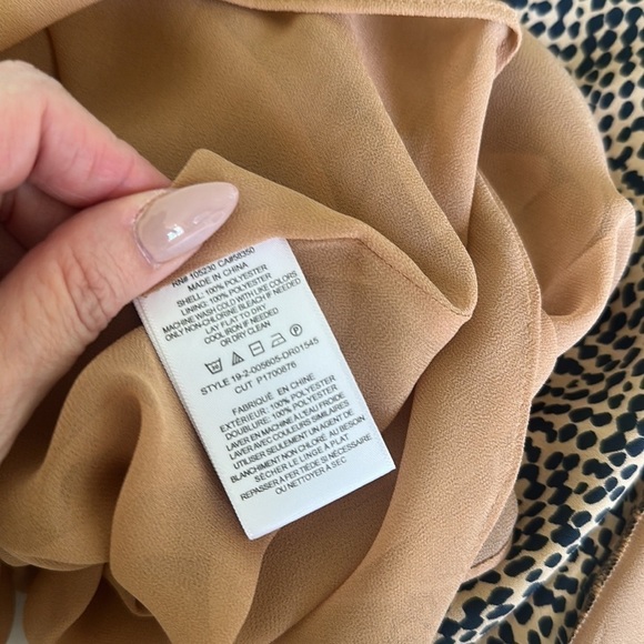 Joie Kehlani Oak Halter Neck Sleeveless Asymmetrical Animal Print Dress Sz6 NWT - Picture 10 of 10